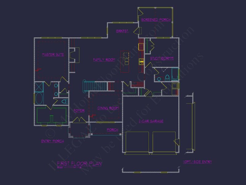 Custom house Plan with Spacious Floor Plan, CAD Designs, and Blueprint