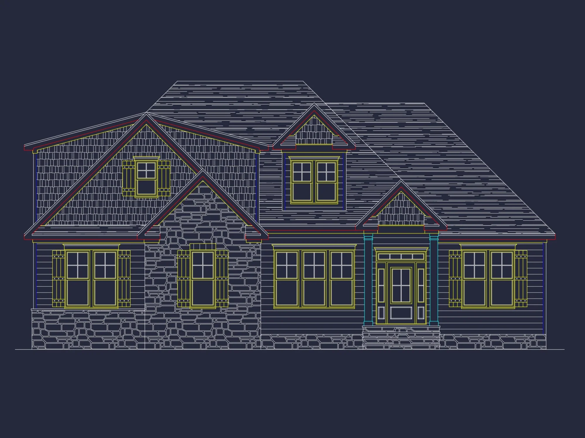 Custom house Plan with Stunning Floor Plan and CAD Designs