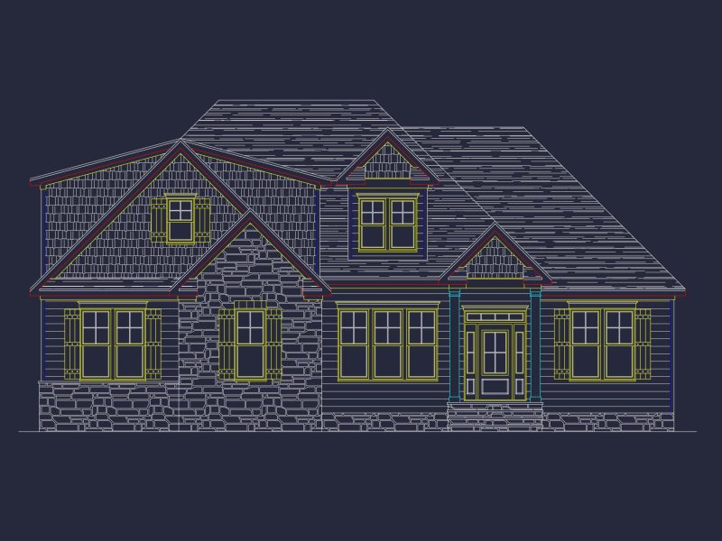Custom house Plan with Stunning Floor Plan and CAD Designs