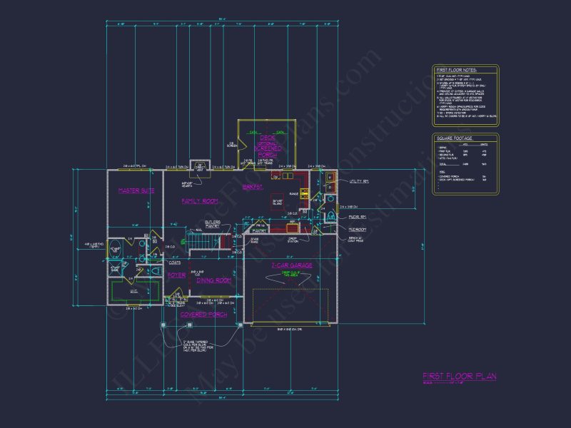 Custom house Plans with Floor Plan Designs and CAD Details