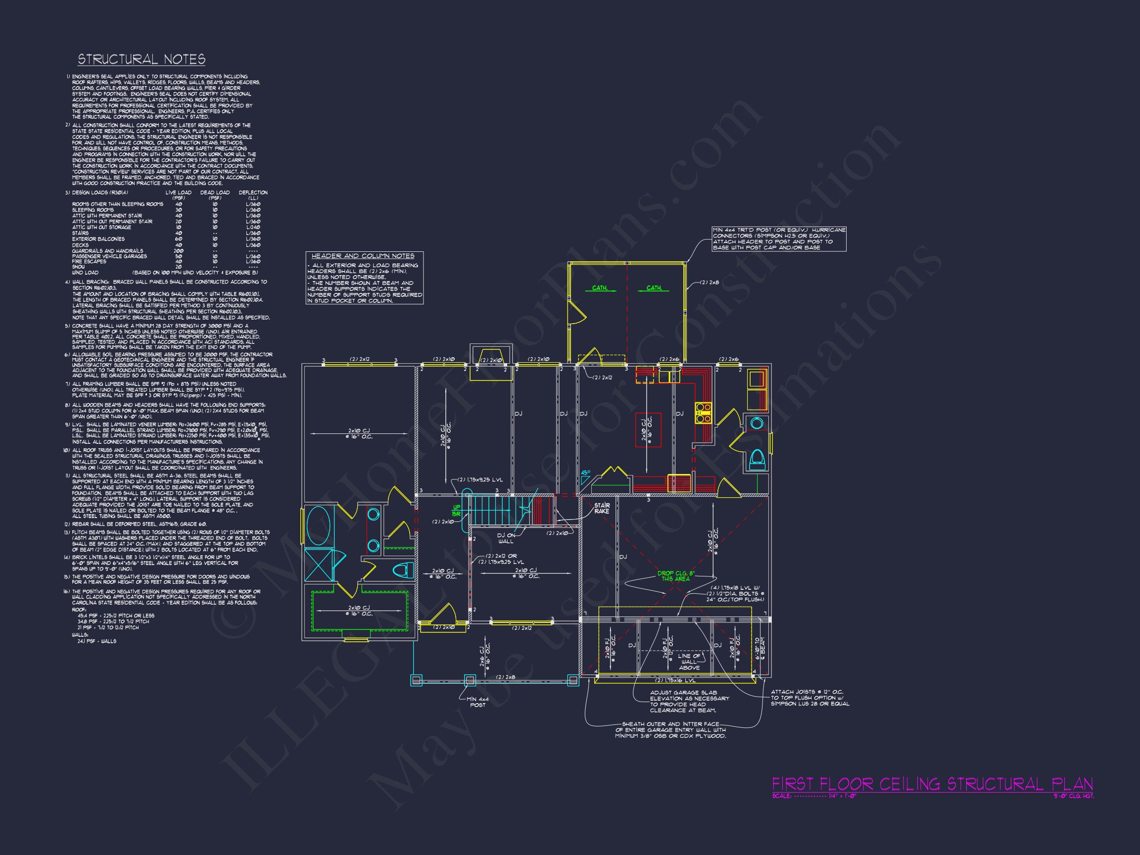 Custom house Plans with Floor Plan Designs and CAD Details