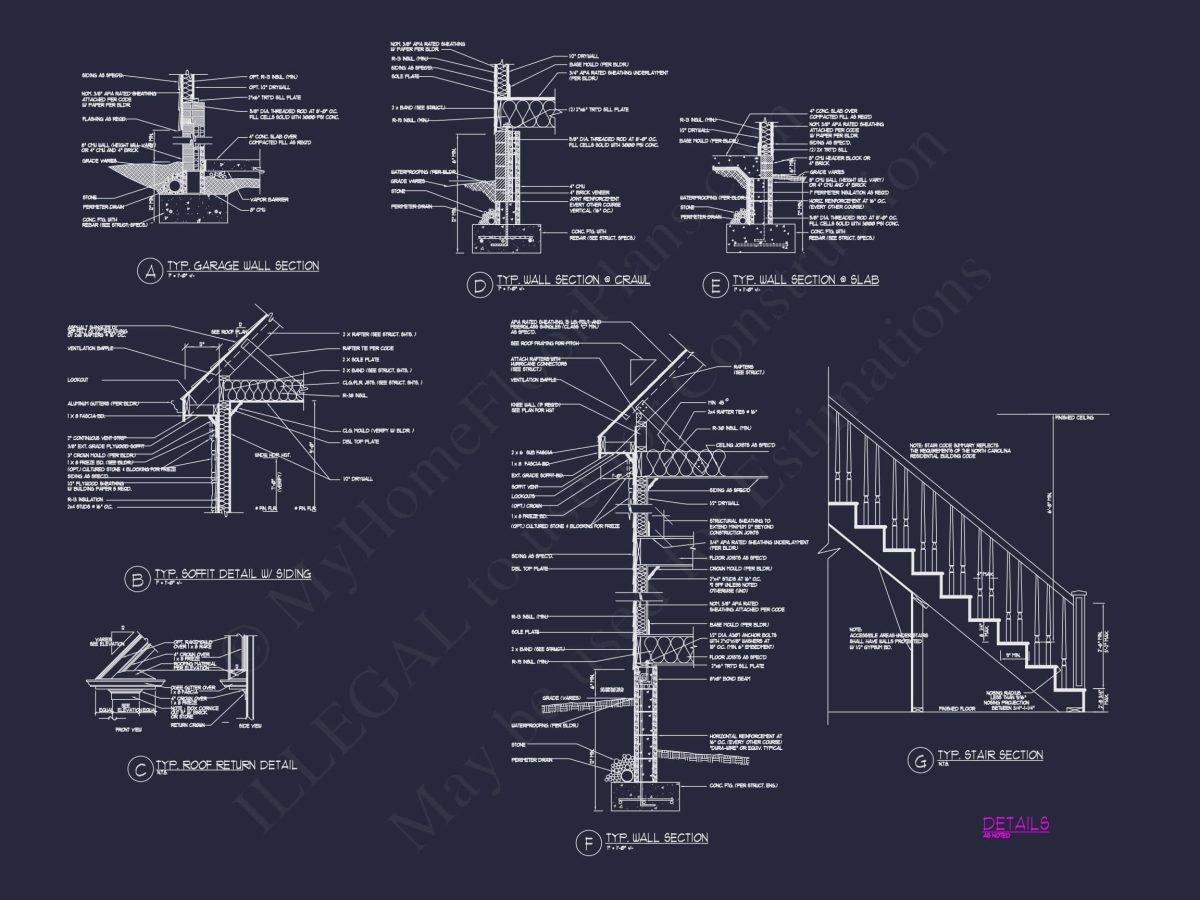 Custom house Plans with Modern Blueprint CAD Architecture