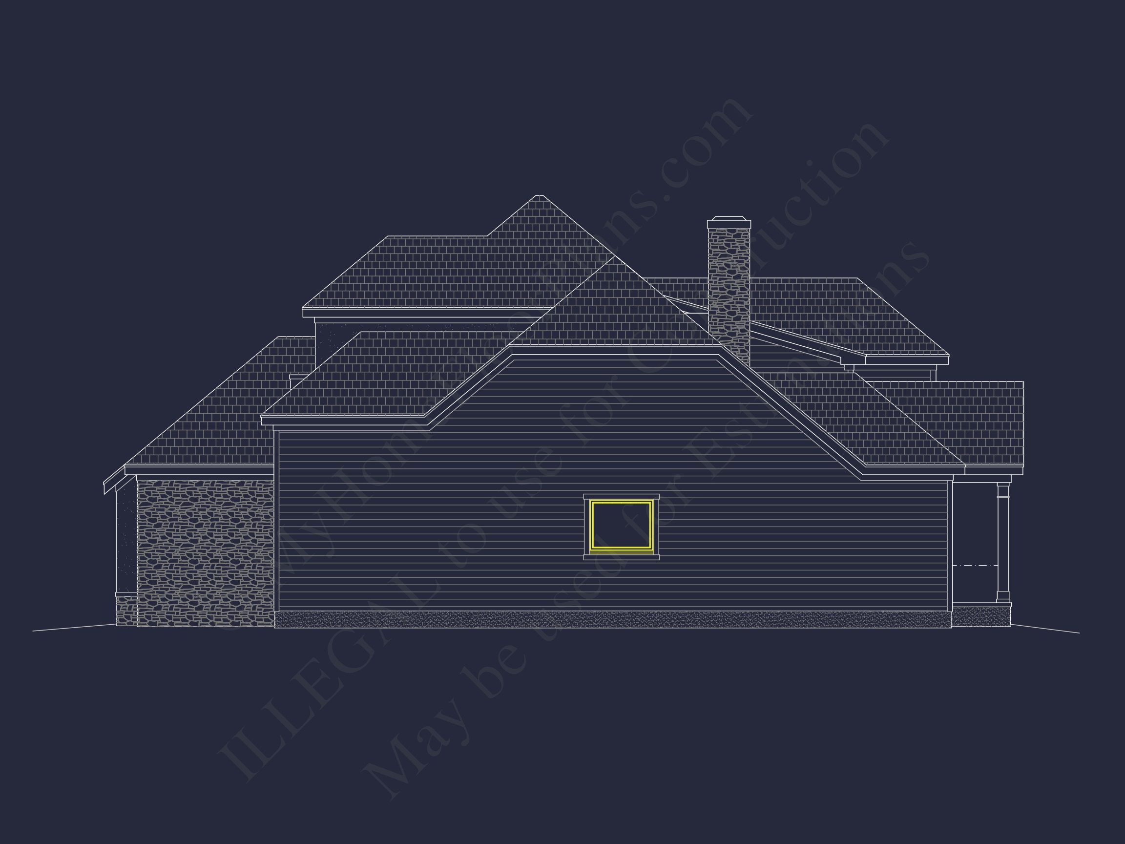Custom house Plans with Modern Blueprint CAD Architecture