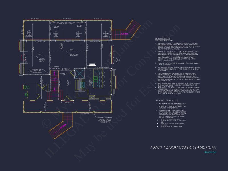 Custom Southern house Plan with Floor Plans and CAD Designs