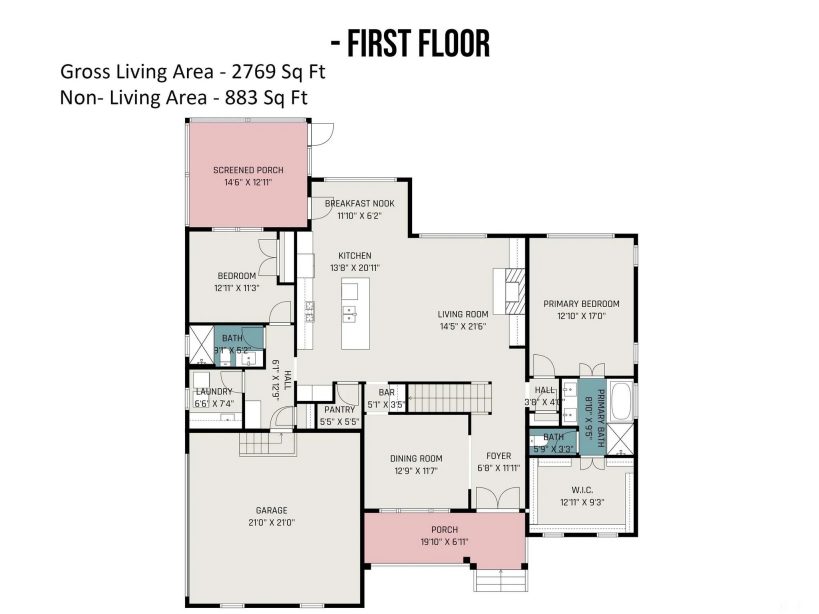 Custom Transitional house Plan with 4 Bedrooms and Elegant Features