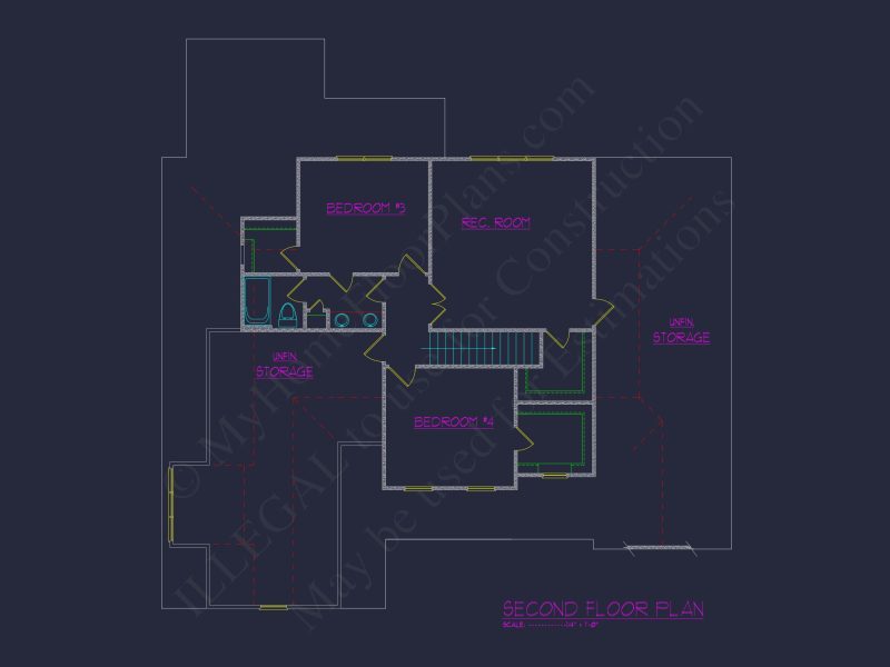 Customizable Craftsman house Plan with 2-Story Floor Blueprint