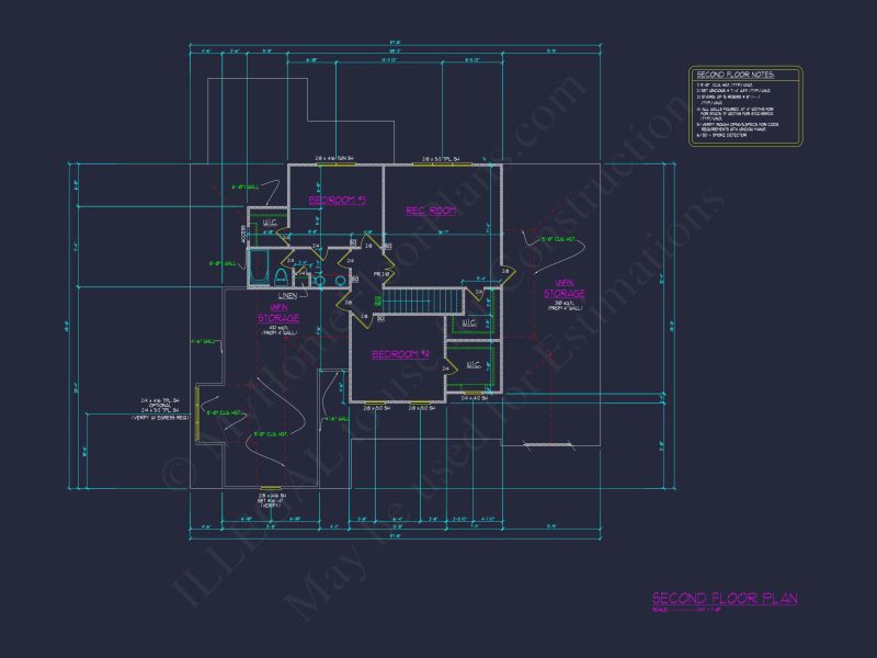 Customizable Craftsman house Plan with 2-Story Floor Blueprint