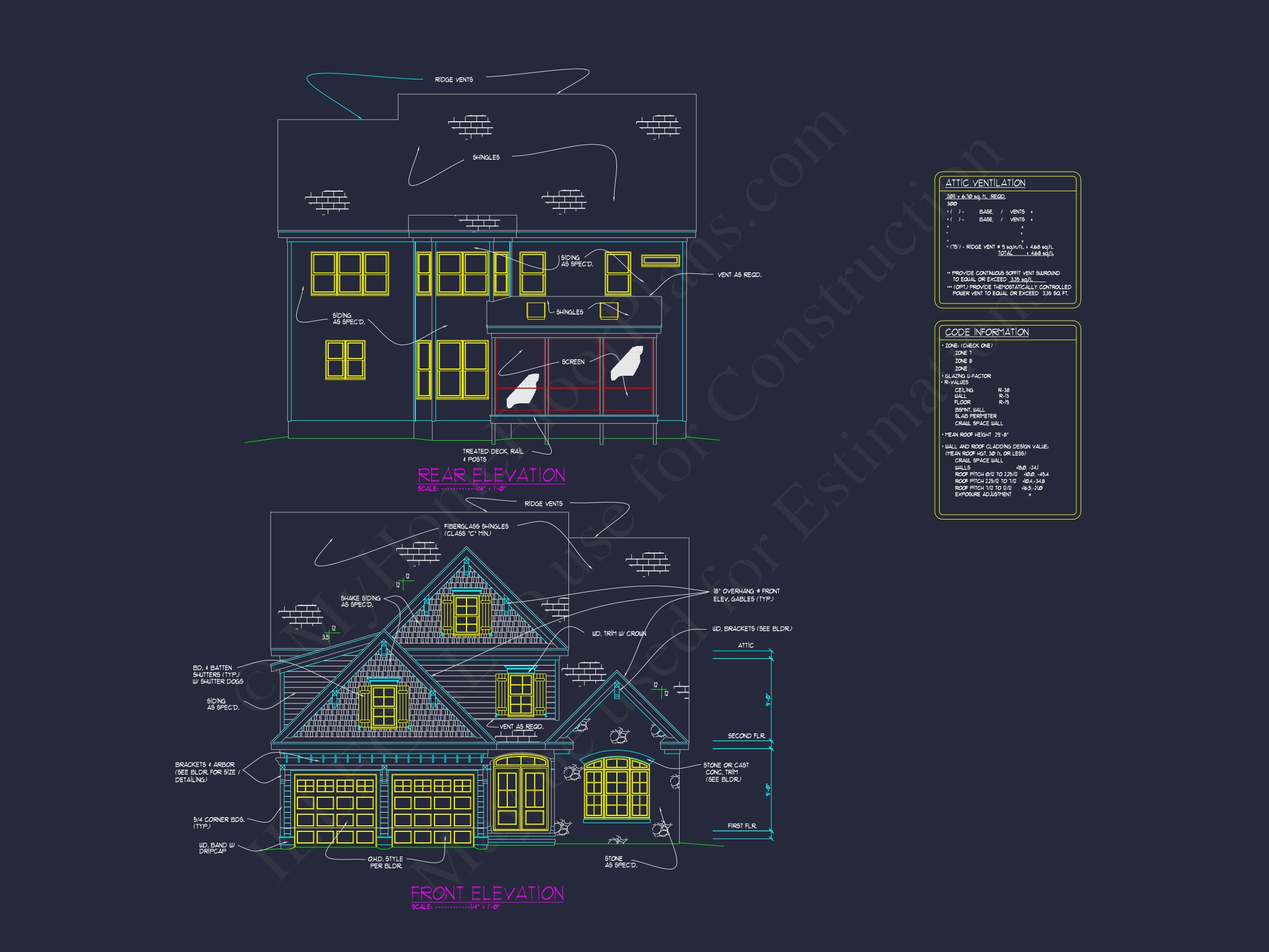 Customizable Home Blueprint with CAD Designs and Open Floor Plans