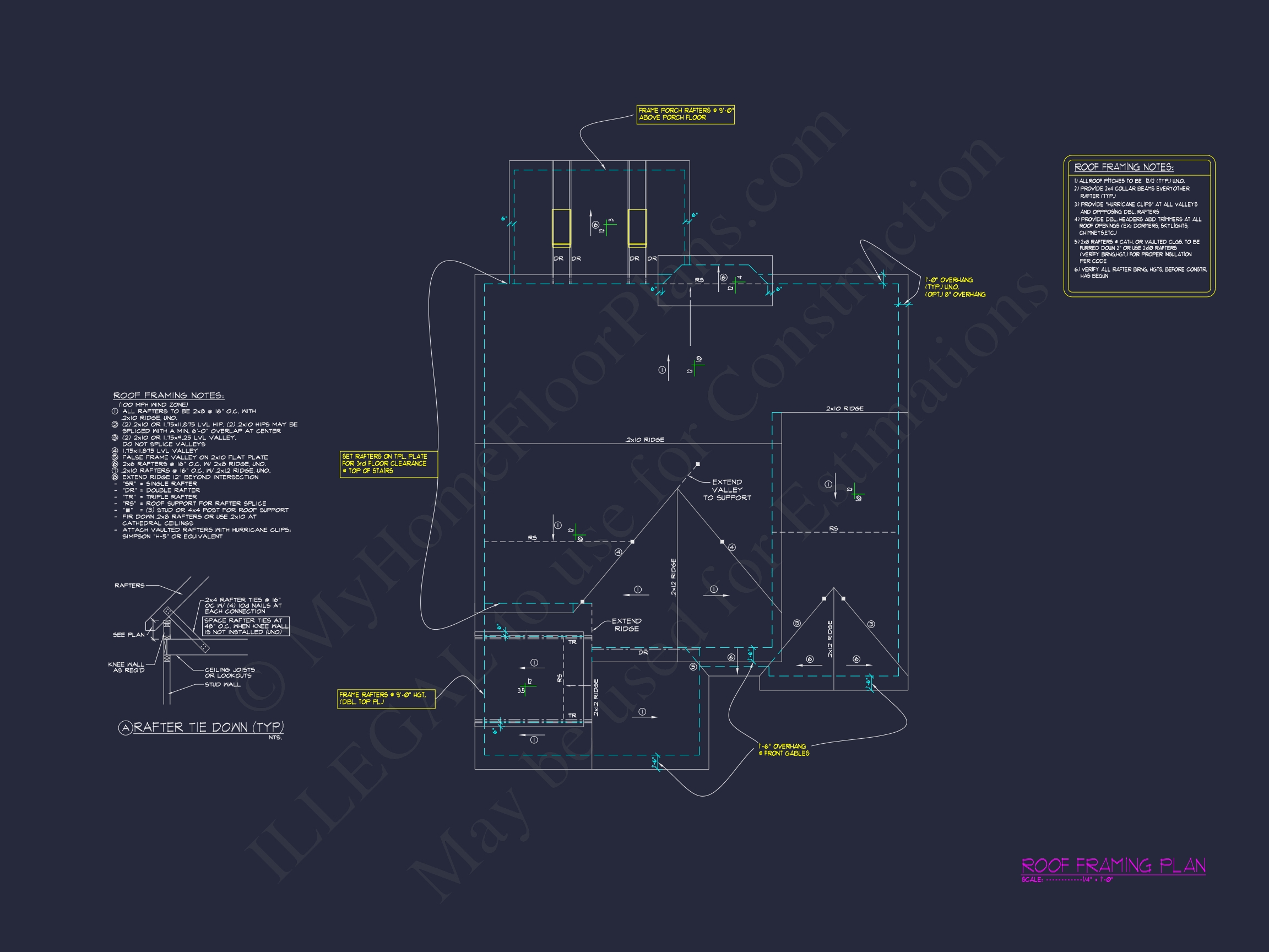 Customizable Home Blueprint with CAD Designs and Open Floor Plans