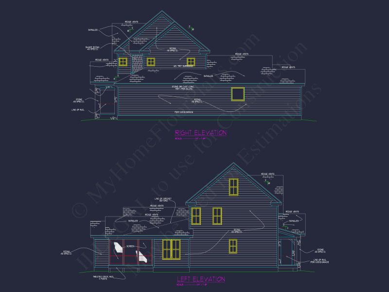 Customizable house Floor Plan: CAD Architecture & Designs