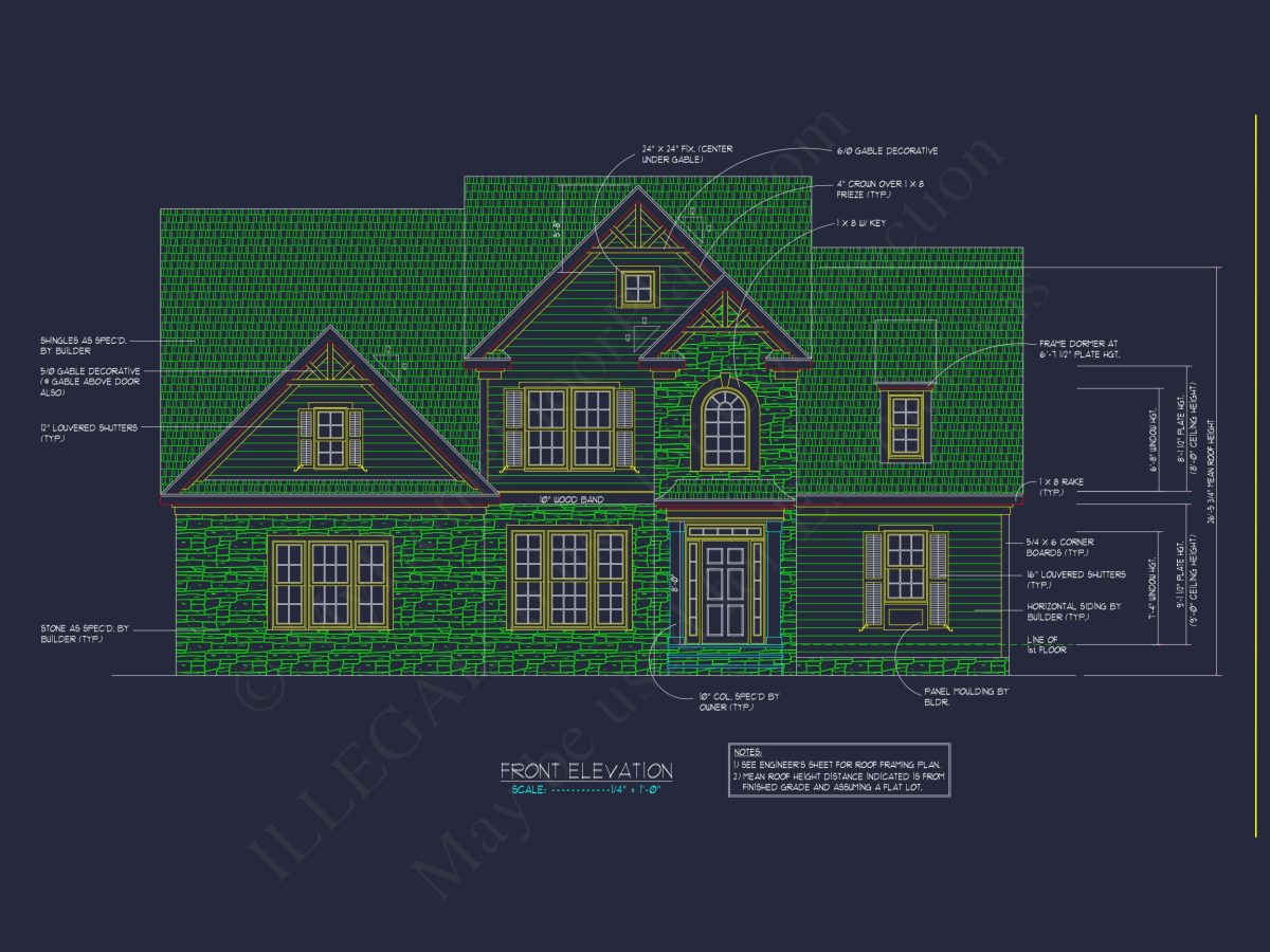 Customizable house Floor Plan: CAD Designs for All Builders