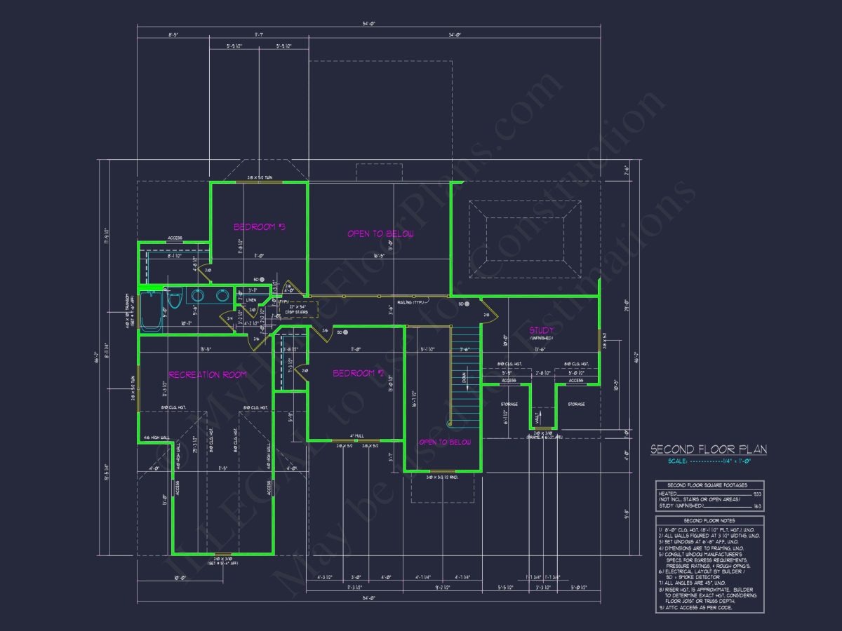 Customizable house Floor Plan: CAD Designs for All Builders