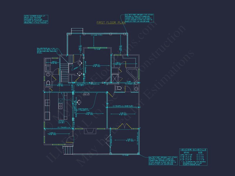 Customizable house Plan with 3 Bedrooms, Basement & CAD Designs