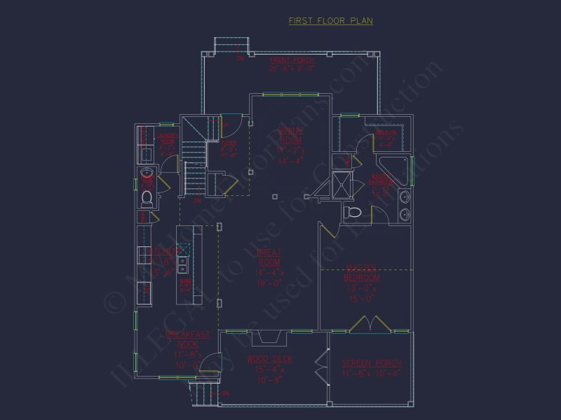 Customizable house Plan with 3 Bedrooms, Basement & CAD Designs