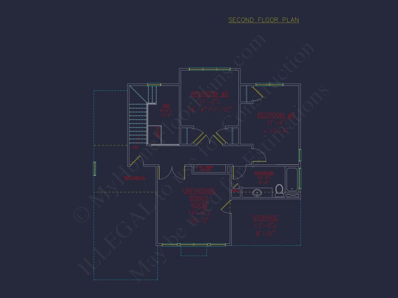 Customizable house Plan with 3 Bedrooms, Basement & CAD Designs