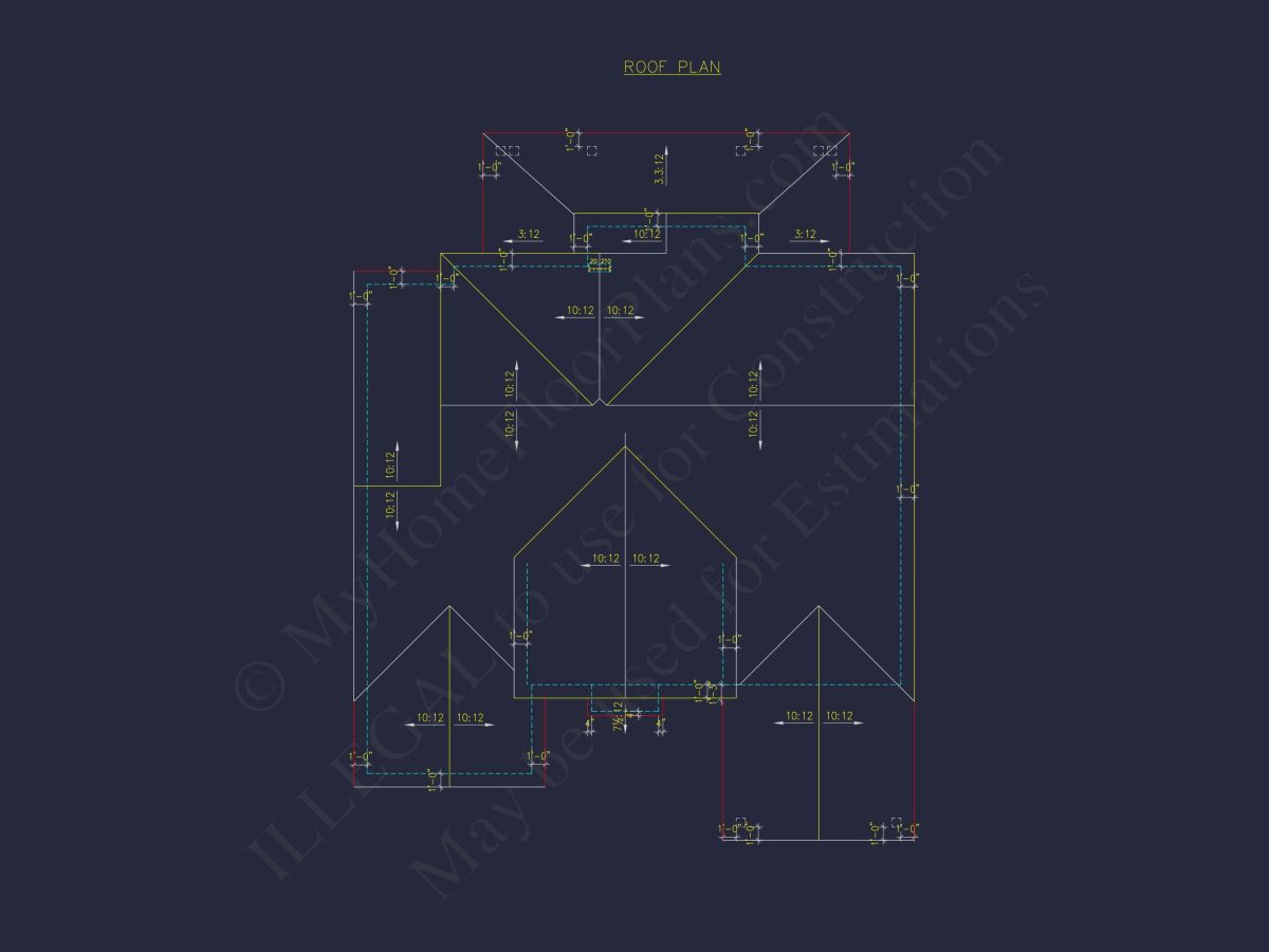 Customizable house Plan with 3 Bedrooms, Basement & CAD Designs