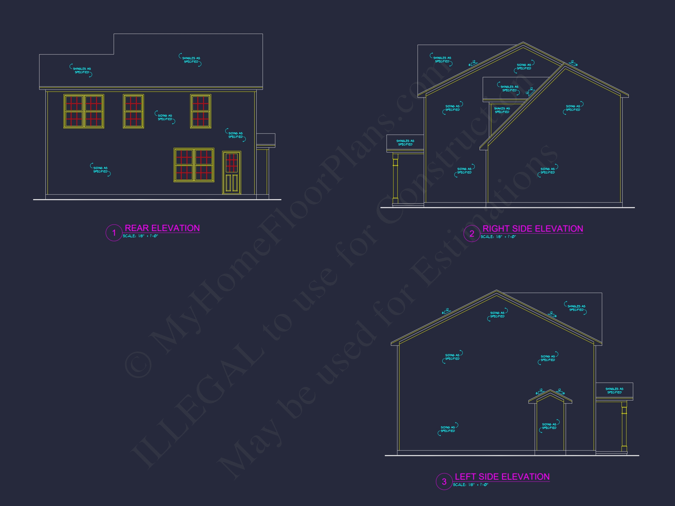 Customizable Home Plan with Detailed CAD Designs and Floor Blueprint