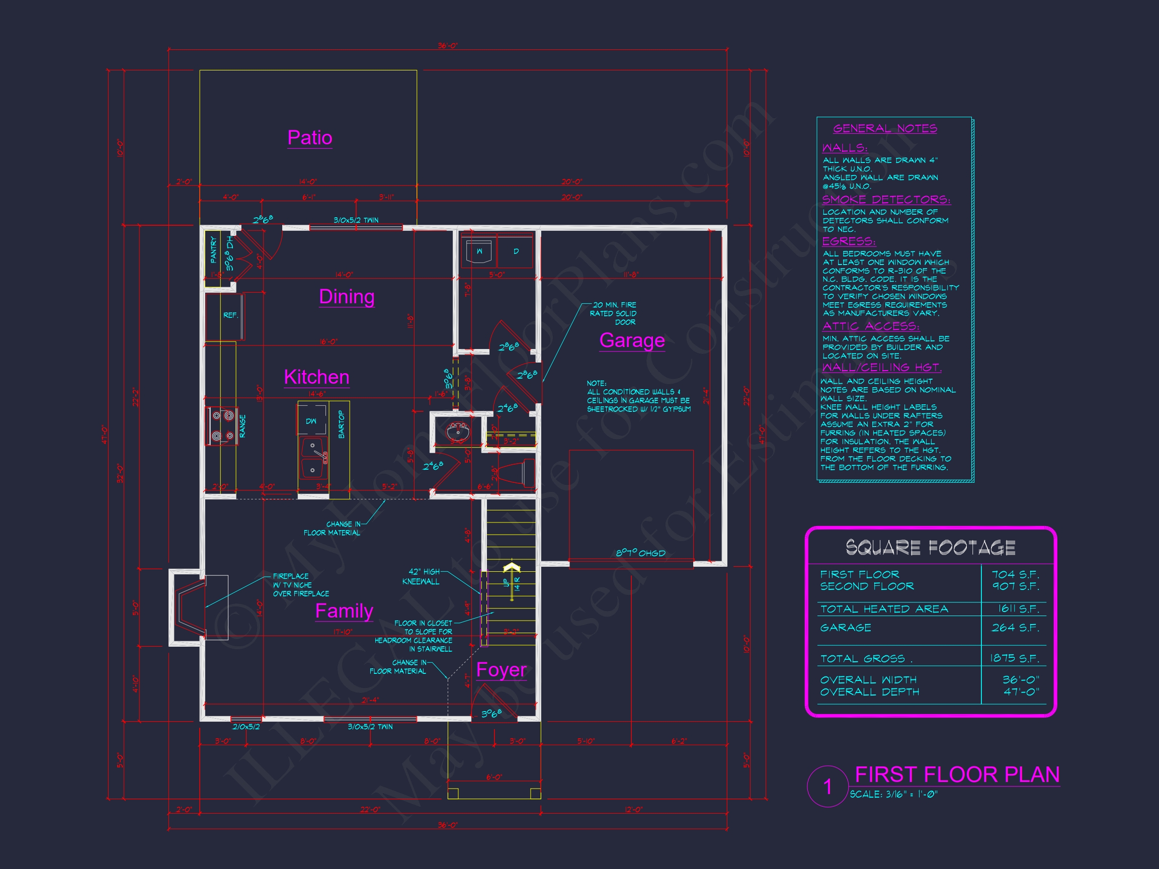 Customizable Home Plan with Detailed CAD Designs and Floor Blueprint