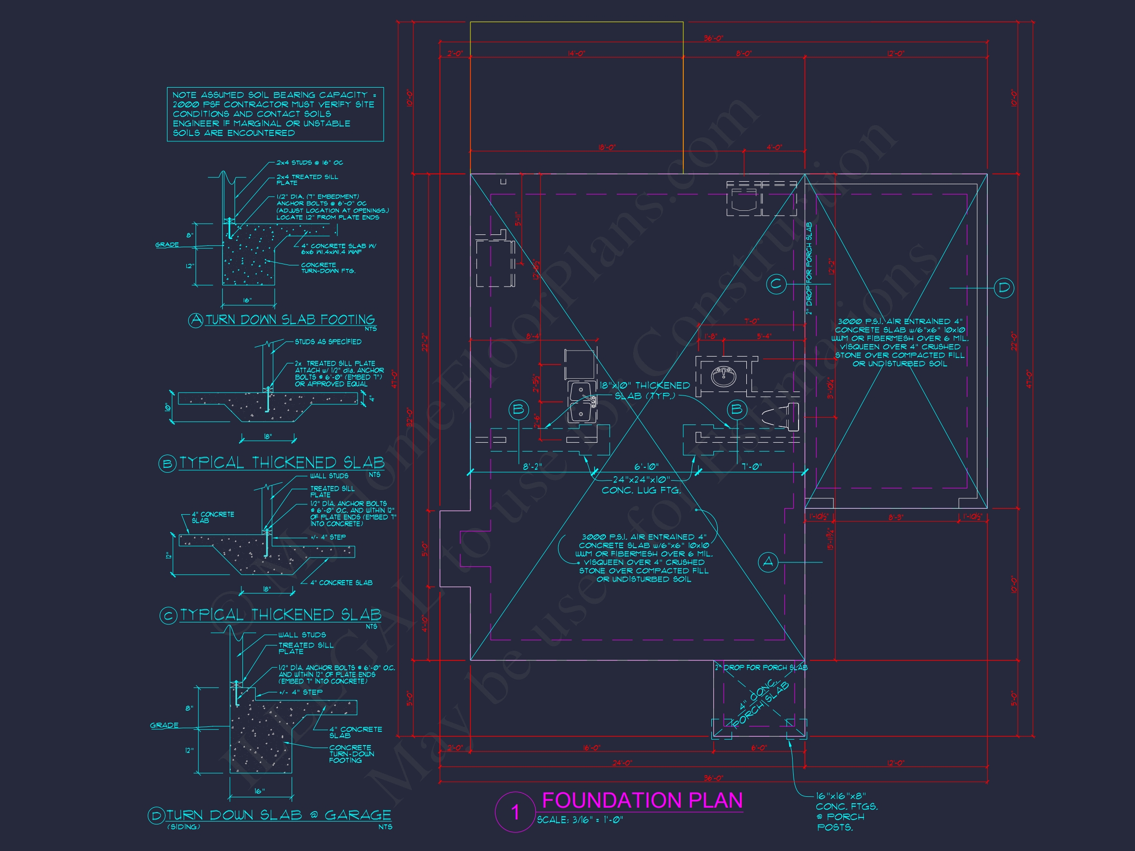 Customizable Home Plan with Detailed CAD Designs and Floor Blueprint