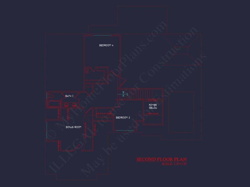 Customizable house Plan with Floor Plans & CAD Designs