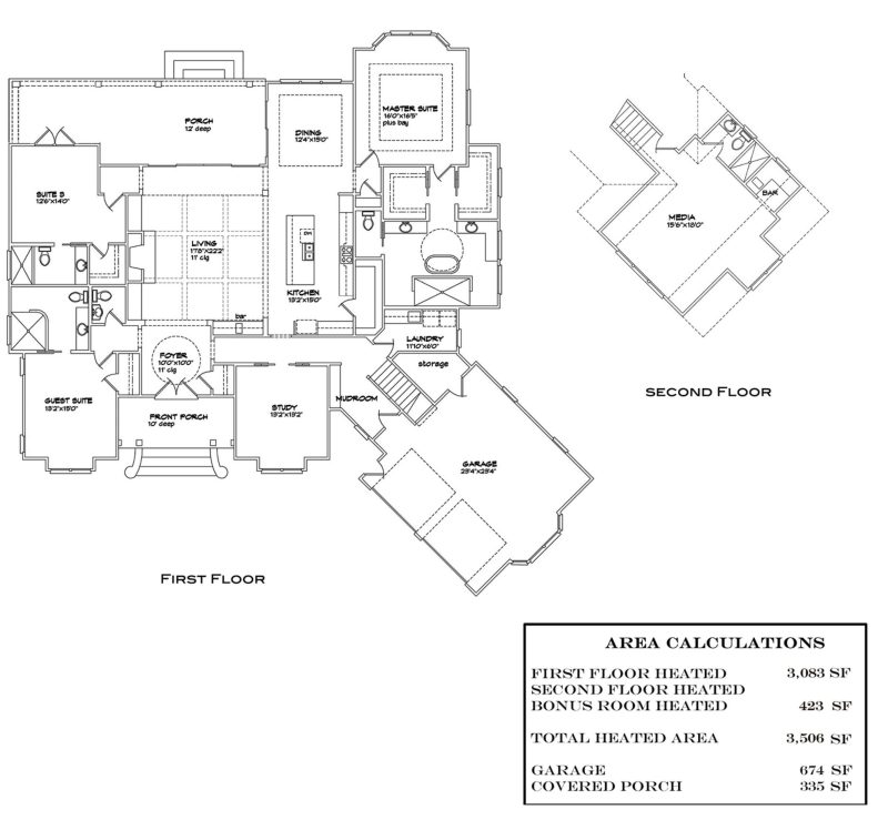 Customizable house Plan with Open Floor Plan & Angled Garage