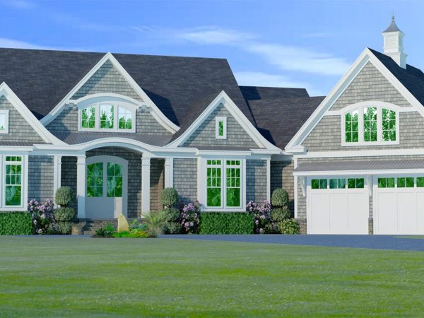 Customizable house Plan with Open Floor Plan & Angled Garage
