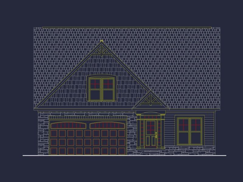 Customizable house Plan with Spacious Floor Layout, CAD-Ready Designs