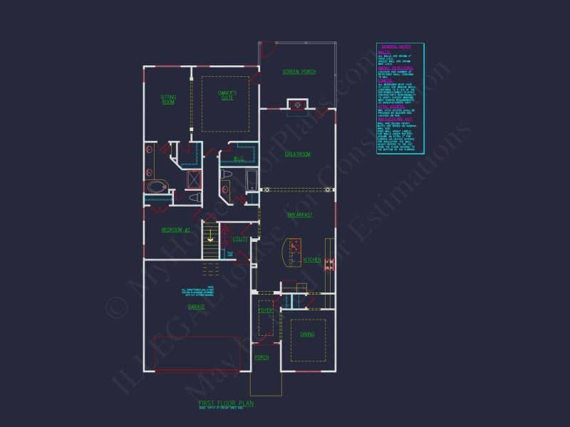 Customizable house Plan with Spacious Floor Layout, CAD-Ready Designs