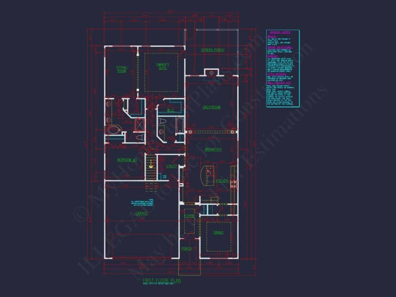 Customizable house Plan with Spacious Floor Layout, CAD-Ready Designs