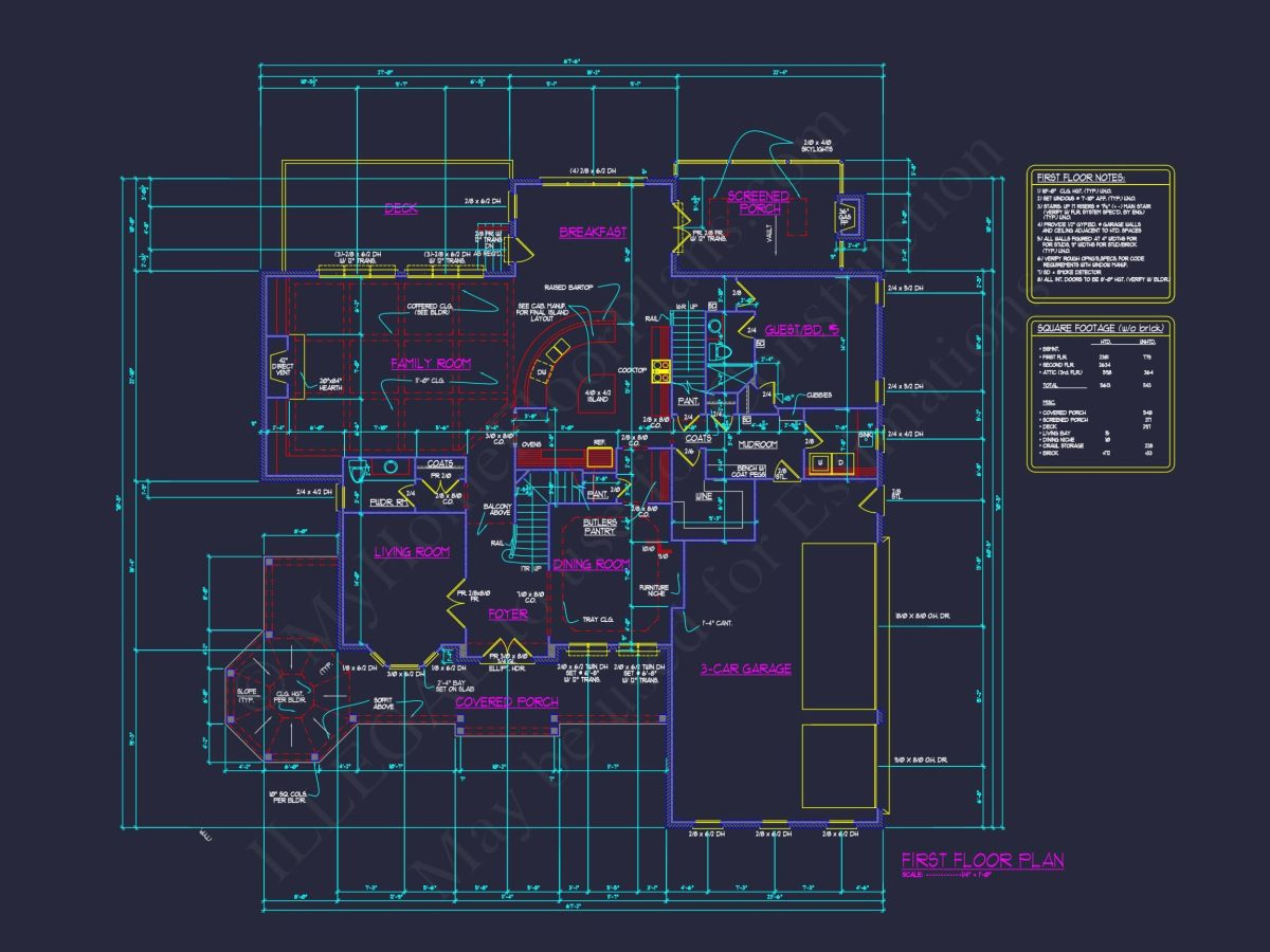 Customizable house Plan with Stunning Architecture and CAD Designs