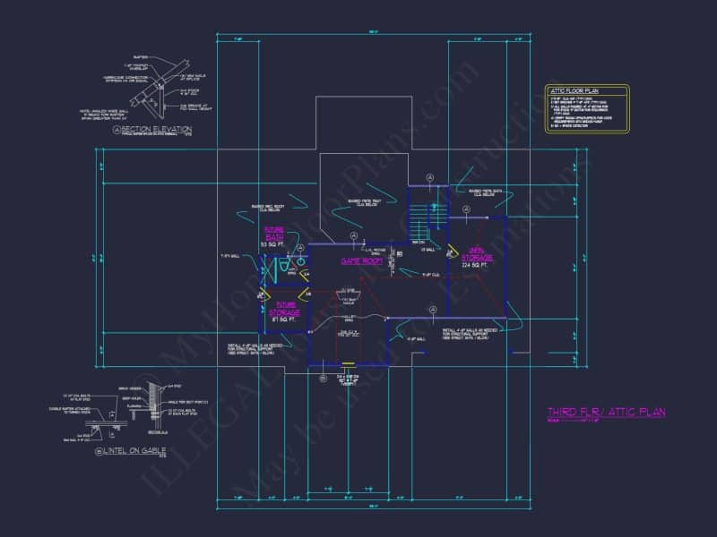 Customizable house Plan with Stunning Architecture and CAD Designs