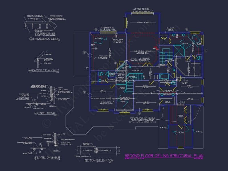 Customizable house Plan with Stunning Architecture and CAD Designs