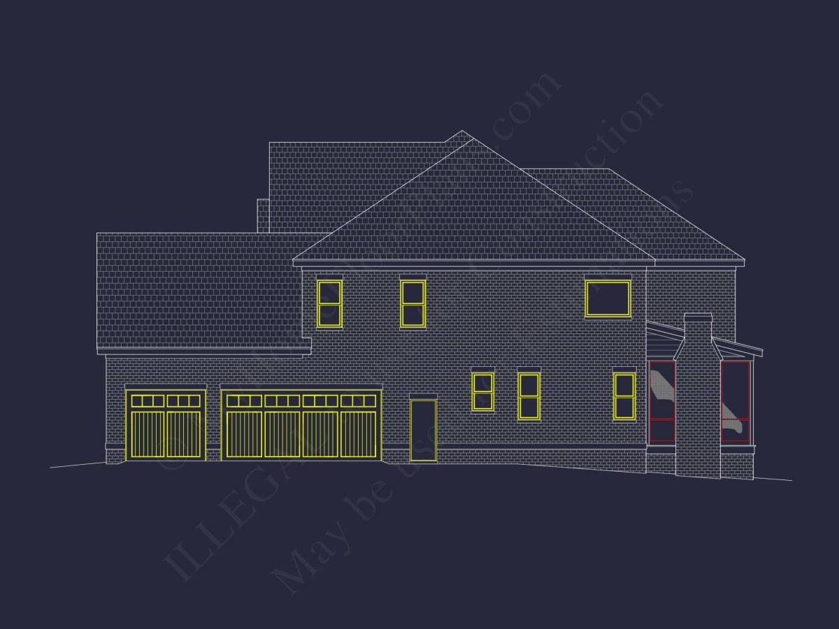 Customizable house Plan with Stunning Architecture and CAD Designs