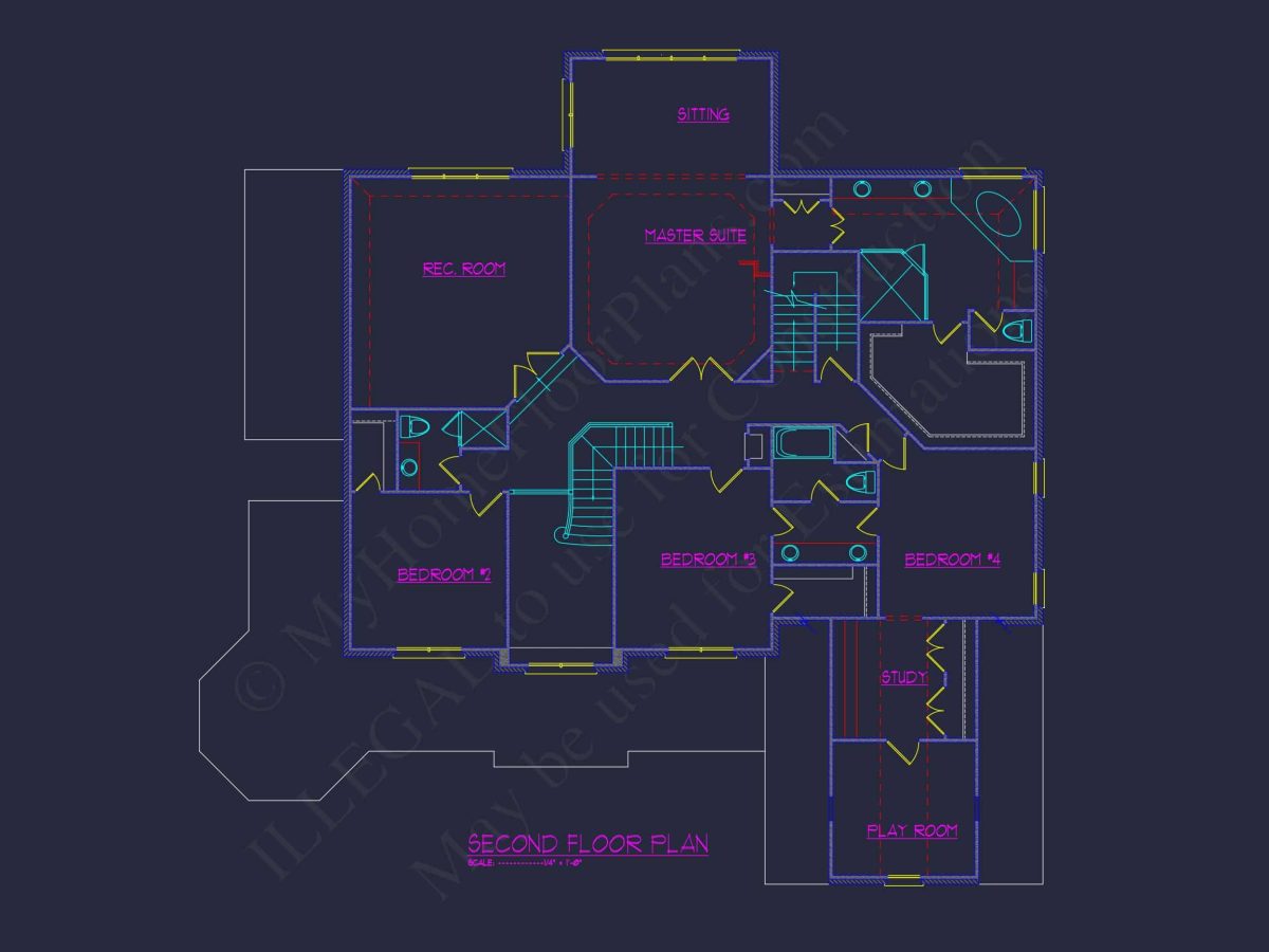 Customizable house Plan with Stunning Architecture and CAD Designs
