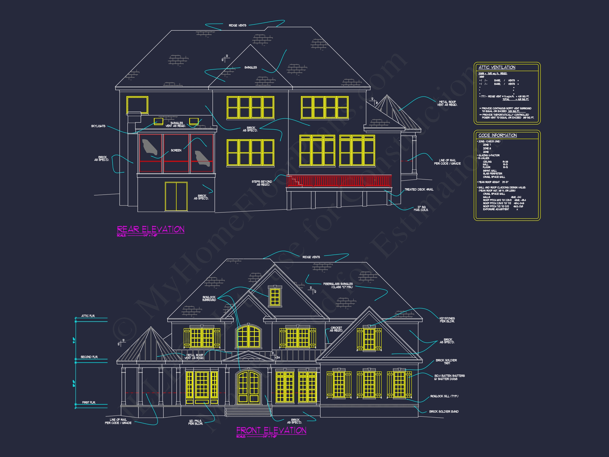 Customizable Home Plan with Stunning Architecture and CAD Designs