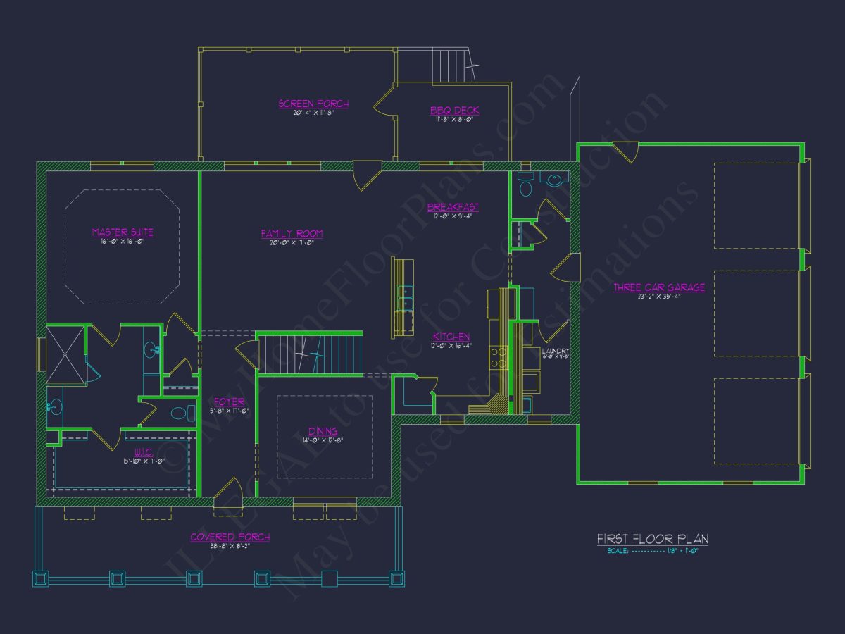 Customized house Plan with CAD Designs & 3, 800+ Sqft Plan