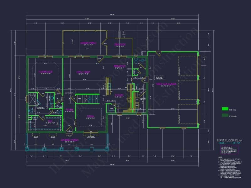 Customized house Plan with CAD Designs & 3, 800+ Sqft Plan