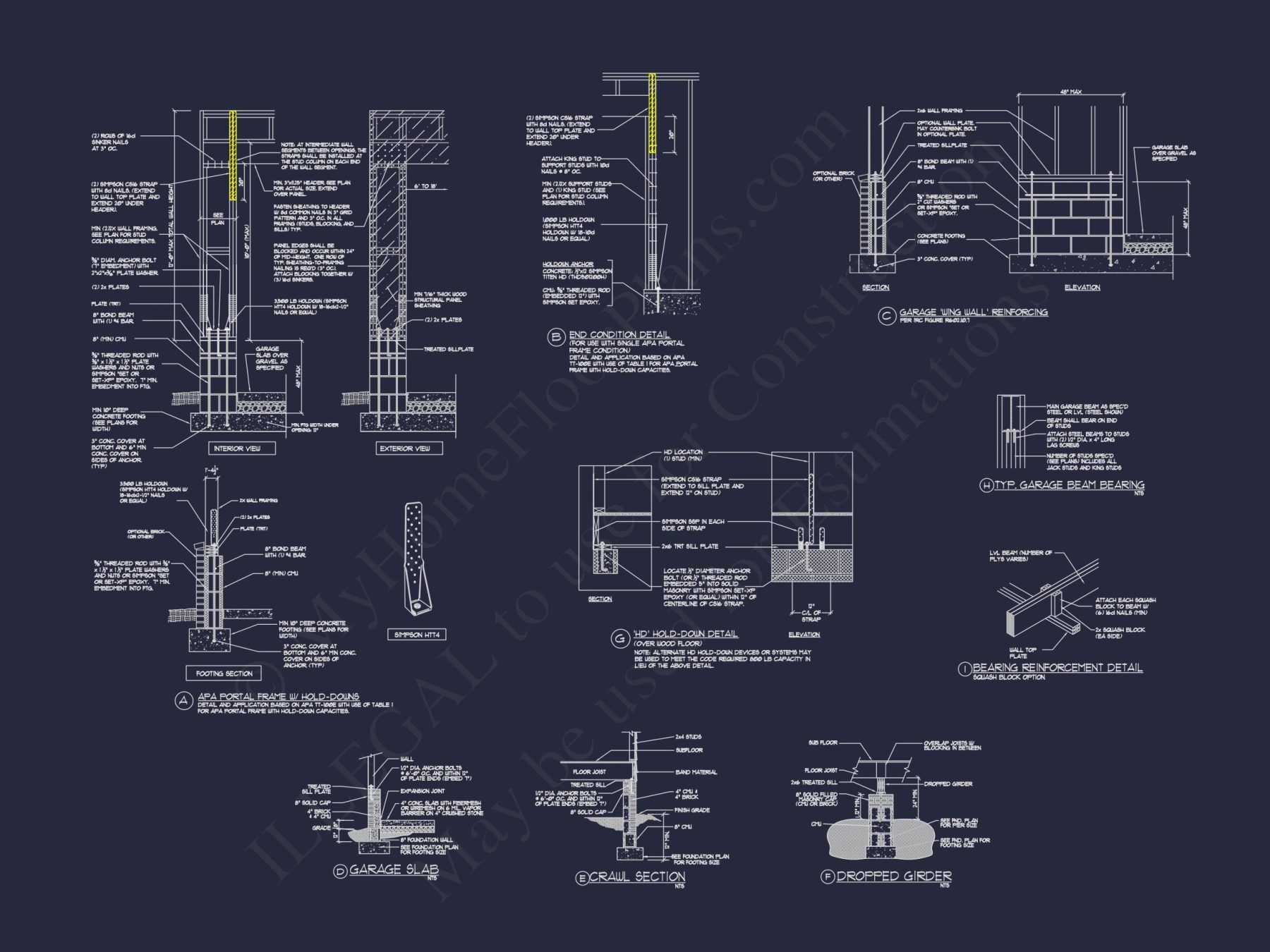 Detailed house Plan Blueprint with Traditional Architecture