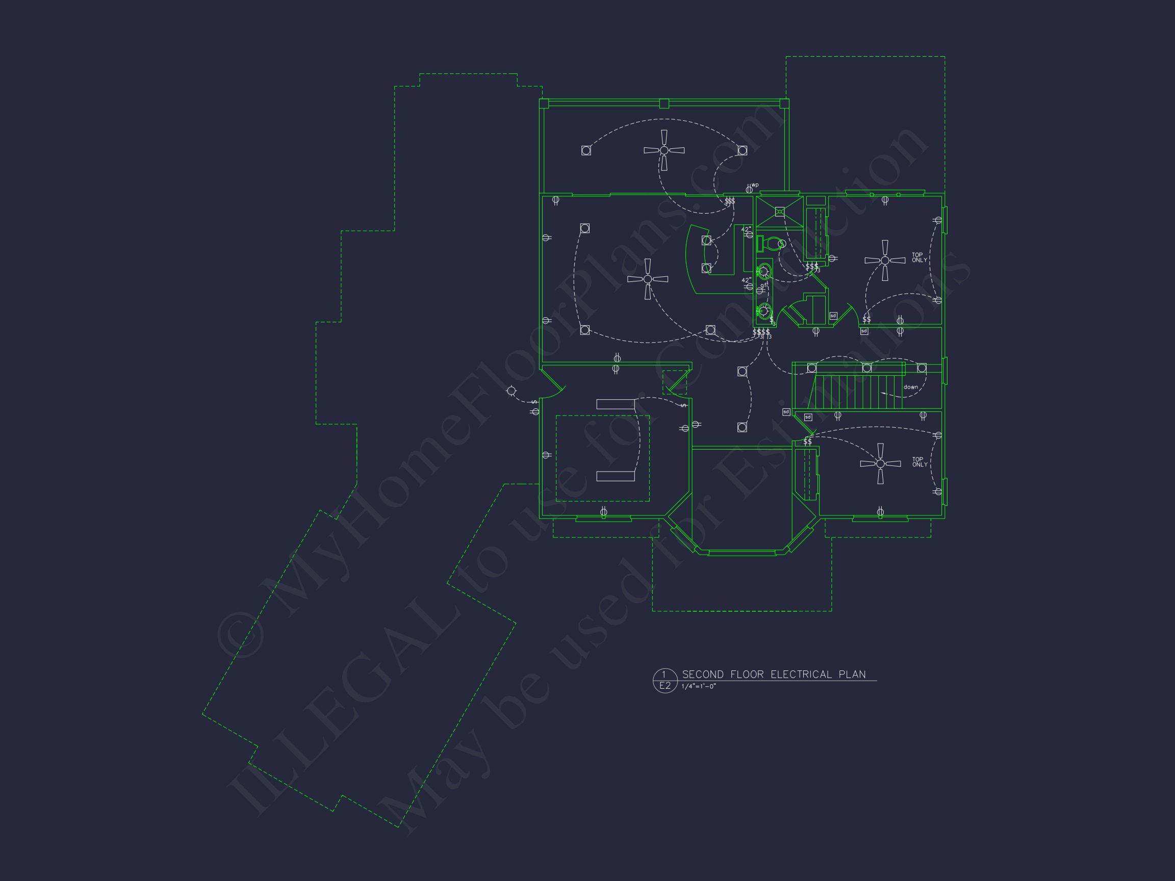 Detailed house Plan With Floor Plans, Blueprints & CAD Designs