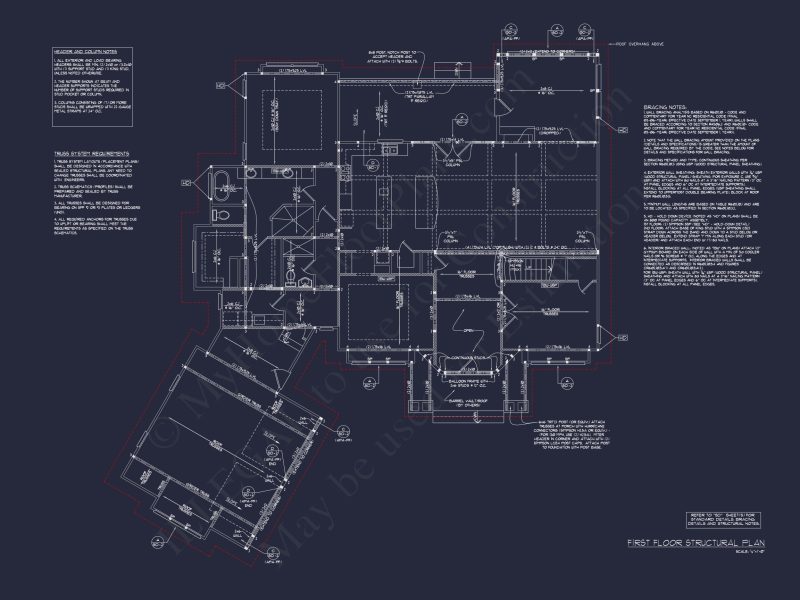 Detailed house Plan With Floor Plans, Blueprints & CAD Designs