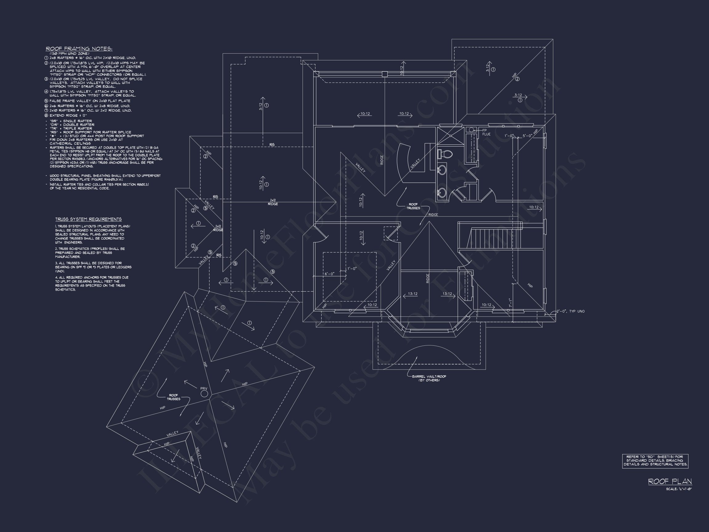 Detailed house Plan With Floor Plans, Blueprints & CAD Designs