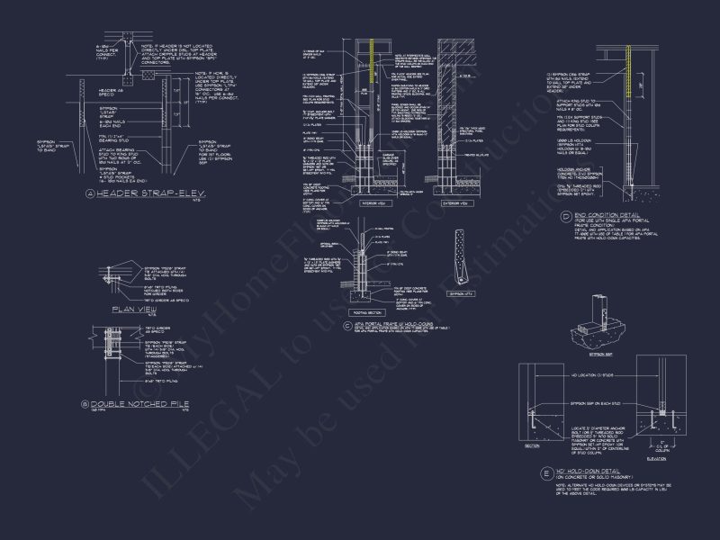 Detailed house Plan With Floor Plans, Blueprints & CAD Designs