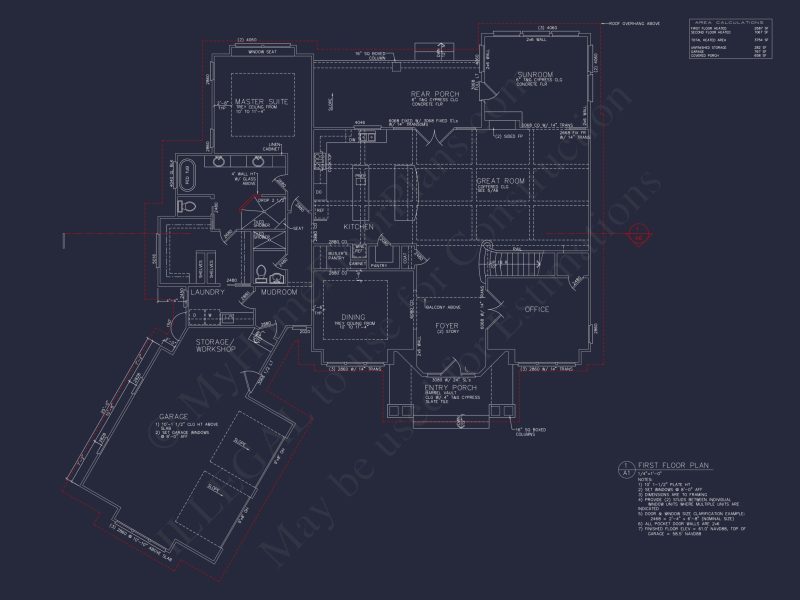 Detailed house Plan With Floor Plans, Blueprints & CAD Designs