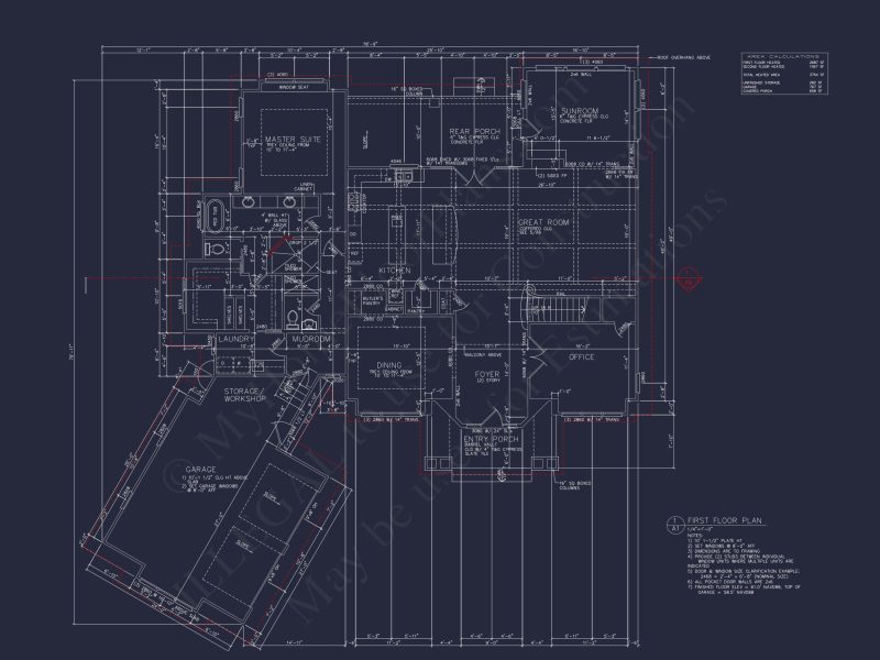 Detailed house Plan With Floor Plans, Blueprints & CAD Designs