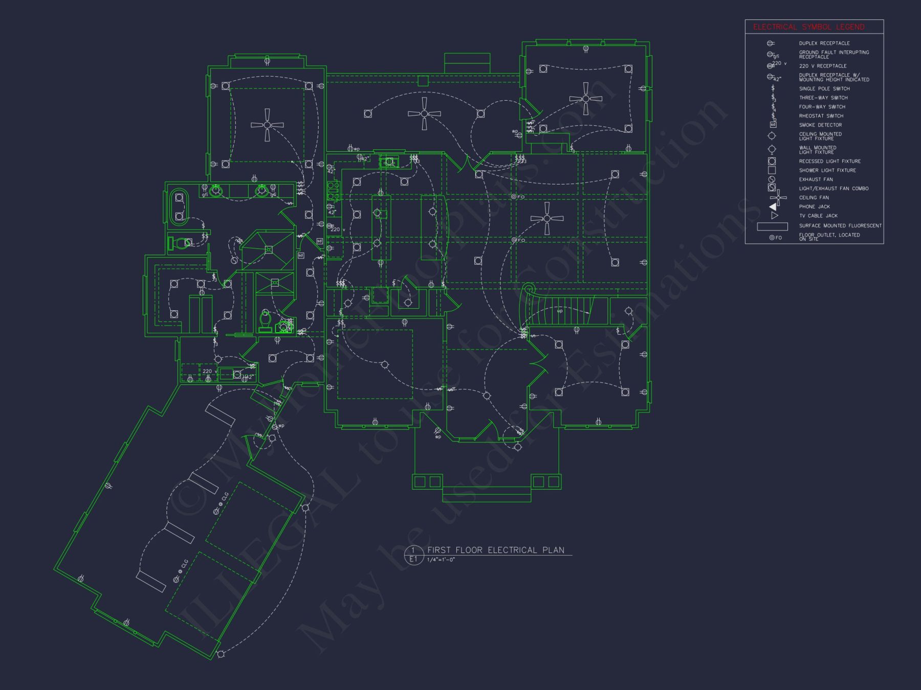 Detailed house Plan With Floor Plans, Blueprints & CAD Designs