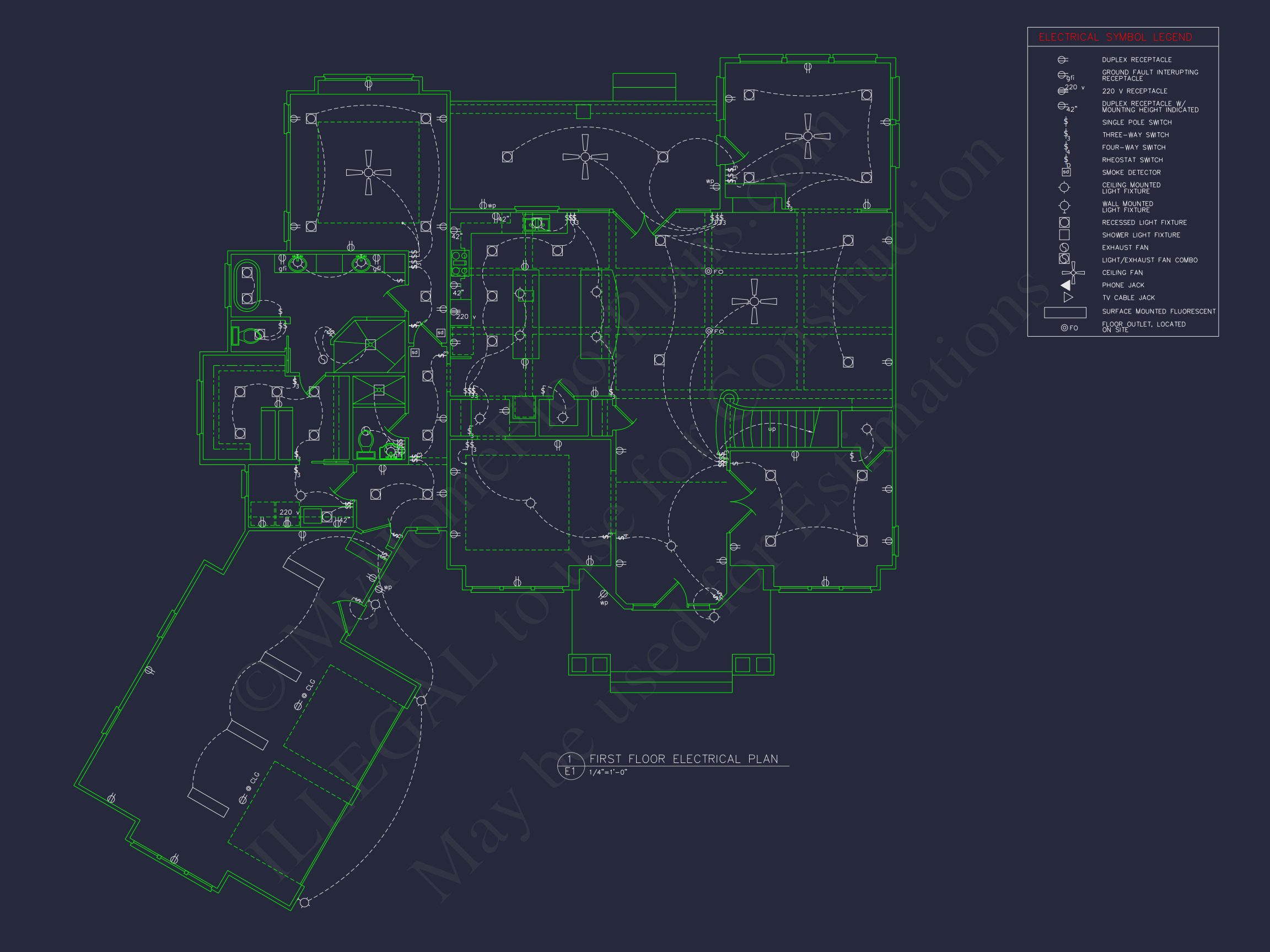 Detailed house Plan With Floor Plans, Blueprints & CAD Designs
