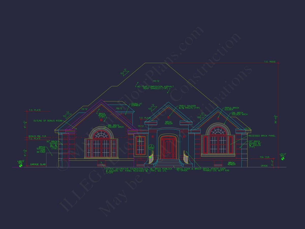 Detailed house Plan with CAD Designs: Floor Plan & Blueprint