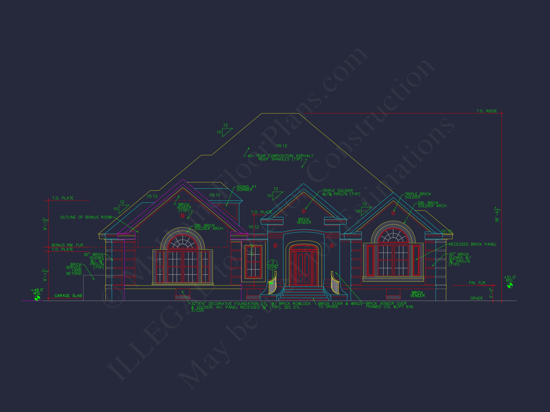 Detailed Home Plan with CAD Designs: Floor Plan & Blueprint