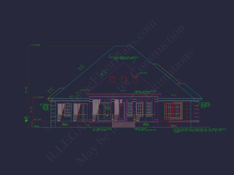 Detailed house Plan with CAD Designs: Floor Plan & Blueprint