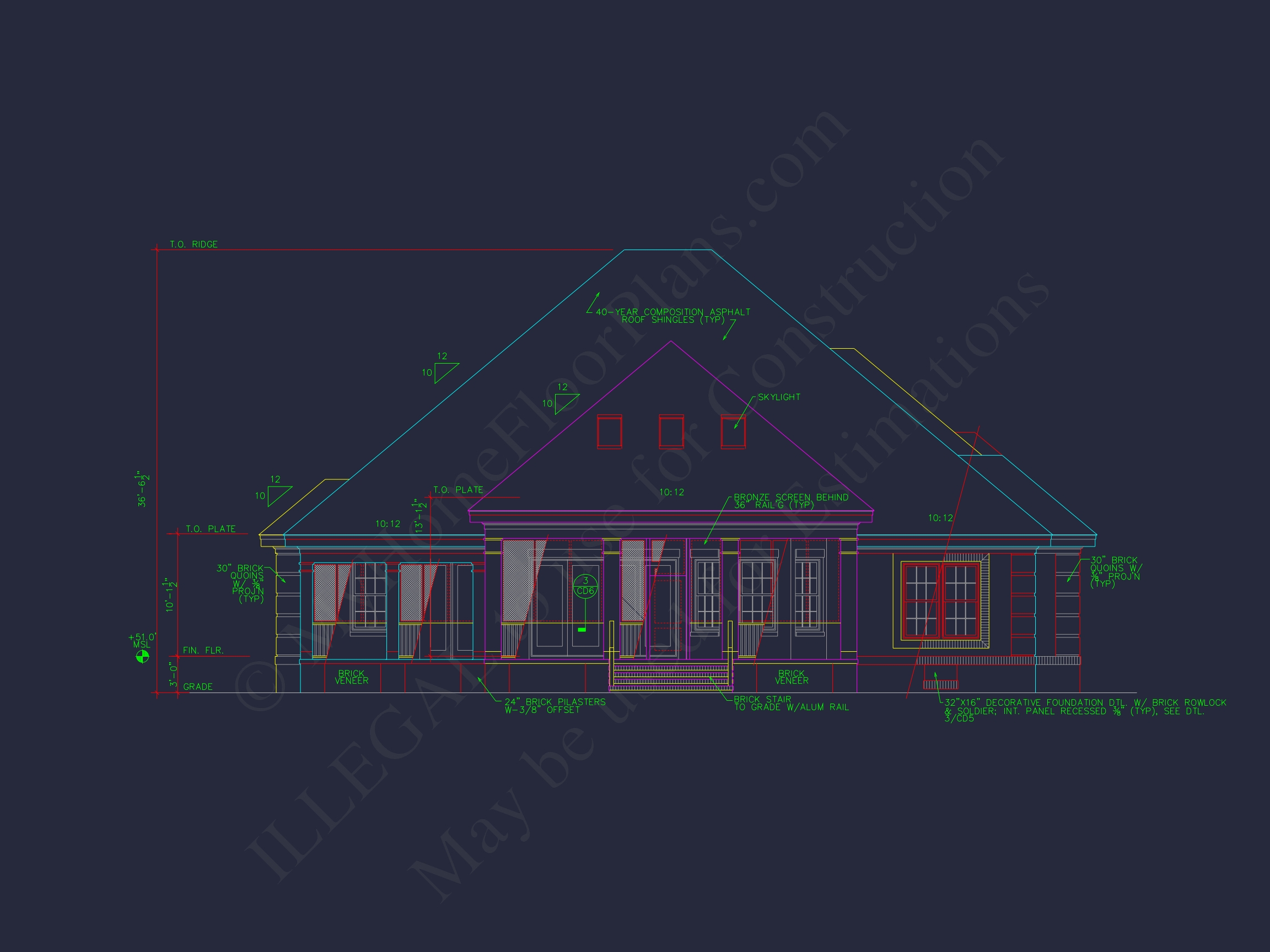 Detailed Home Plan with CAD Designs: Floor Plan & Blueprint